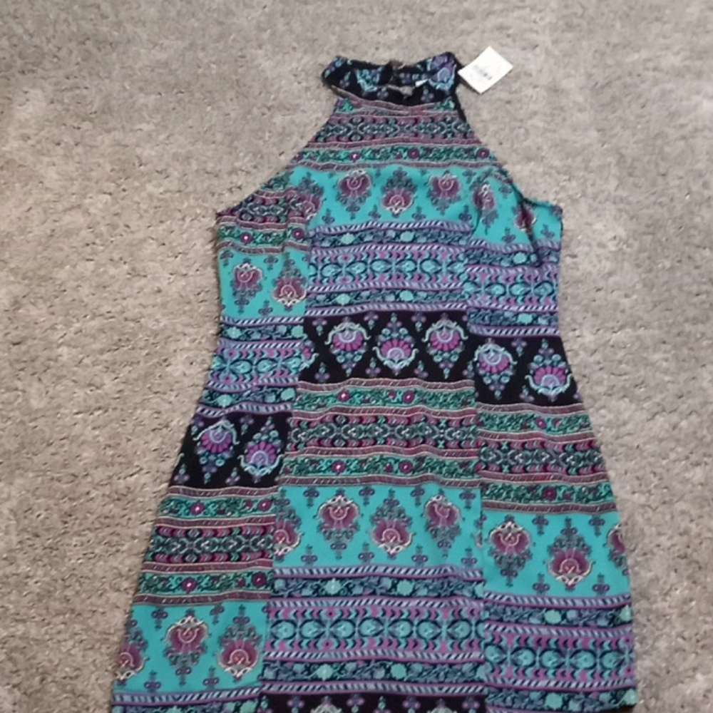 Open back mini dress